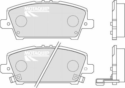 Motaquip LVXL1295 - Brake Pad Set, disc brake autospares.lv