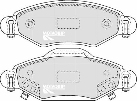 Motaquip LVXL1248 - Brake Pad Set, disc brake autospares.lv