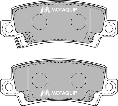 Motaquip LVXL1243 - Brake Pad Set, disc brake autospares.lv