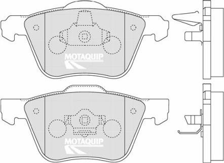 Motaquip LVXL1255 - Brake Pad Set, disc brake autospares.lv