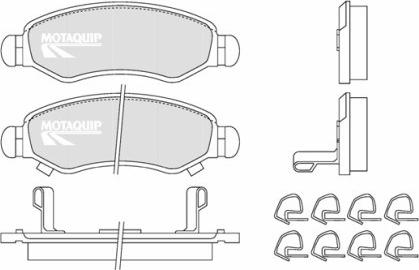 Motaquip LVXL1256 - Brake Pad Set, disc brake autospares.lv