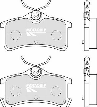 Motaquip LVXL1251 - Brake Pad Set, disc brake autospares.lv