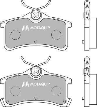 Motaquip LVXL1251 - Brake Pad Set, disc brake autospares.lv