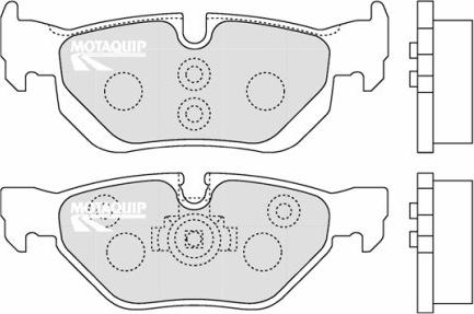 Motaquip LVXL1258 - Brake Pad Set, disc brake autospares.lv