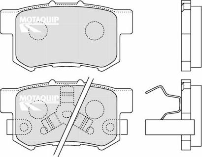 Motaquip LVXL1262 - Brake Pad Set, disc brake autospares.lv