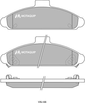 Motaquip LVXL126 - Brake Pad Set, disc brake autospares.lv