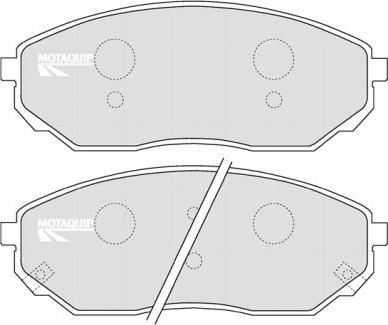 Motaquip LVXL1201 - Brake Pad Set, disc brake autospares.lv