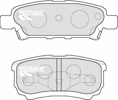 Motaquip LVXL1218 - Brake Pad Set, disc brake autospares.lv