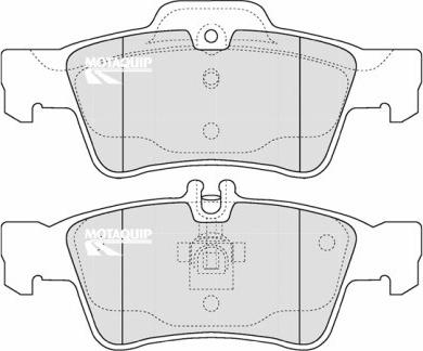 Motaquip LVXL1213 - Brake Pad Set, disc brake autospares.lv