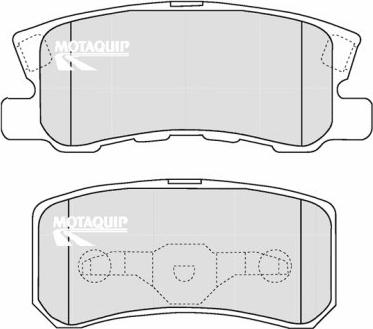 Motaquip LVXL1217 - Brake Pad Set, disc brake autospares.lv