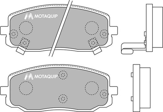 Motaquip LVXL1280 - Brake Pad Set, disc brake autospares.lv