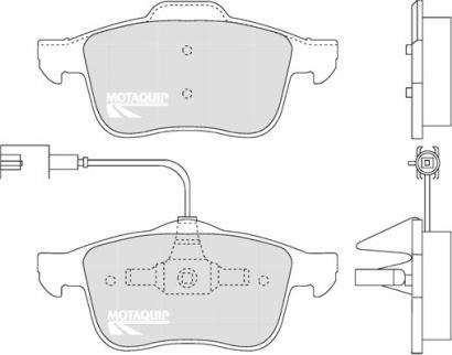 Motaquip LVXL1287 - Brake Pad Set, disc brake autospares.lv