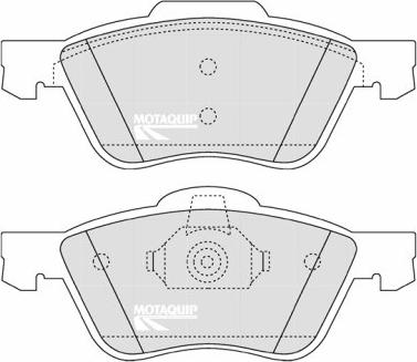 Motaquip LVXL1234 - Brake Pad Set, disc brake autospares.lv