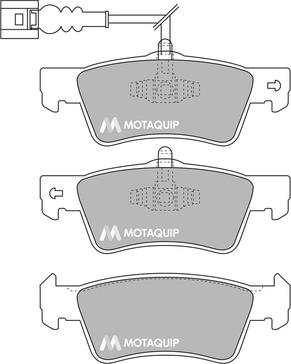 Motaquip LVXL1706 - Brake Pad Set, disc brake autospares.lv