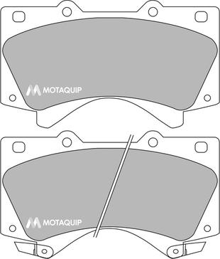 Motaquip LVXL1701 - Brake Pad Set, disc brake autospares.lv