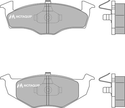 Motaquip LVXL170 - Brake Pad Set, disc brake autospares.lv