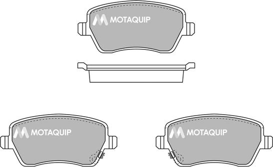 Motaquip LVXL1710 - Brake Pad Set, disc brake autospares.lv