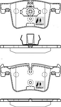 Motaquip LVXL1730 - Brake Pad Set, disc brake autospares.lv