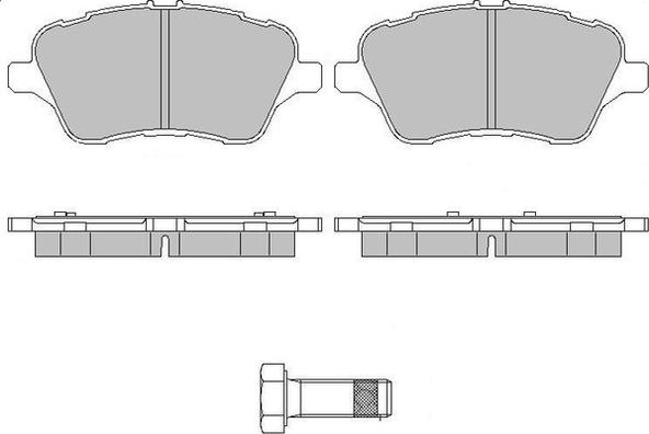 Motaquip LVXL1738 - Brake Pad Set, disc brake autospares.lv