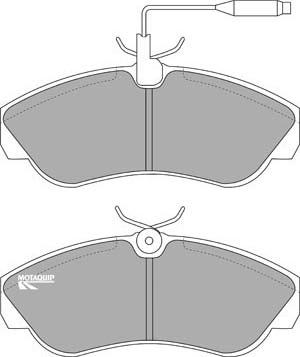 Motaquip LVXL890 - Brake Pad Set, disc brake autospares.lv