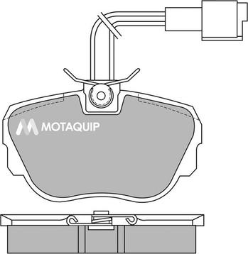 Motaquip LVXL399 - Brake Pad Set, disc brake autospares.lv