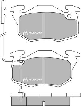 Motaquip LVXL348 - Brake Pad Set, disc brake autospares.lv