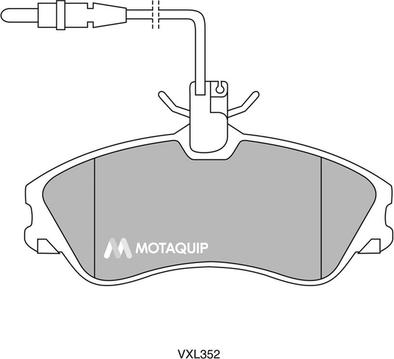 Motaquip LVXL352 - Brake Pad Set, disc brake autospares.lv