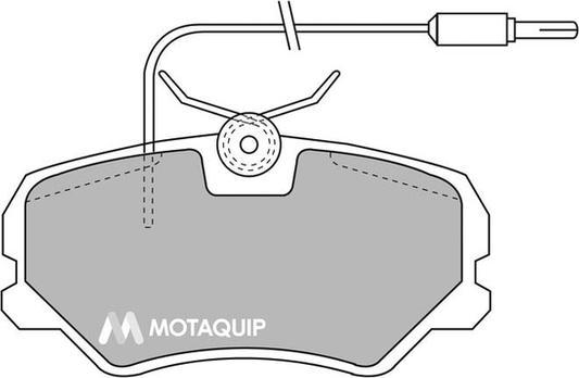 Motaquip LVXL311 - Brake Pad Set, disc brake autospares.lv