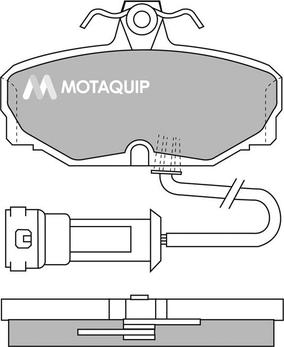 Motaquip LVXL389 - Brake Pad Set, disc brake autospares.lv