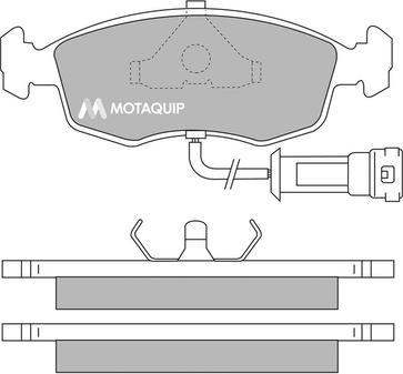 Motaquip LVXL380 - Brake Pad Set, disc brake autospares.lv