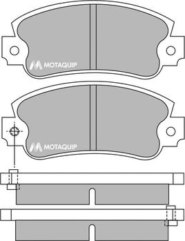 Motaquip LVXL324 - Brake Pad Set, disc brake autospares.lv