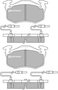 Motaquip LVXL323 - Brake Pad Set, disc brake autospares.lv