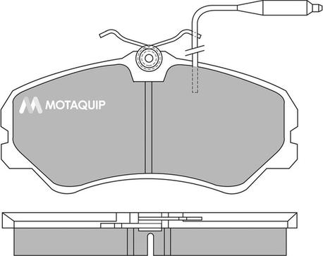 Motaquip LVXL376 - Brake Pad Set, disc brake autospares.lv