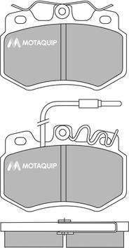 Motaquip LVXL378 - Brake Pad Set, disc brake autospares.lv