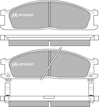 Motaquip LVXL373 - Brake Pad Set, disc brake autospares.lv