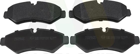 Motaquip LVXL2042 - Brake Pad Set, disc brake autospares.lv