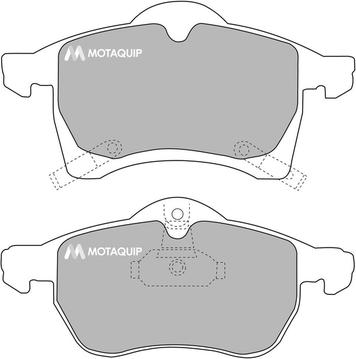 Motaquip LVXL286 - Brake Pad Set, disc brake autospares.lv