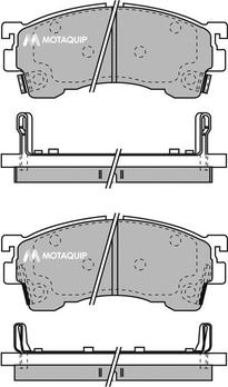 Motaquip LVXL742 - Brake Pad Set, disc brake autospares.lv