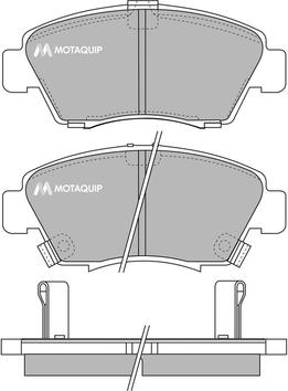Motaquip LVXL752 - Brake Pad Set, disc brake autospares.lv