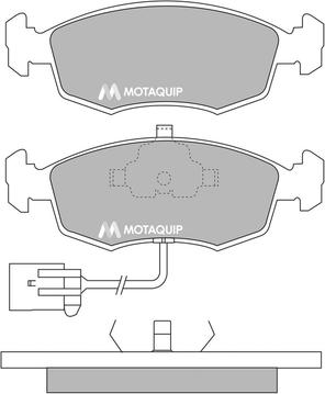 Motaquip LVXL780 - Brake Pad Set, disc brake autospares.lv