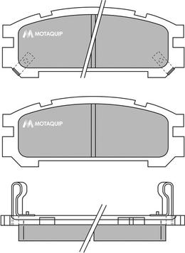 Motaquip LVXL733 - Brake Pad Set, disc brake autospares.lv