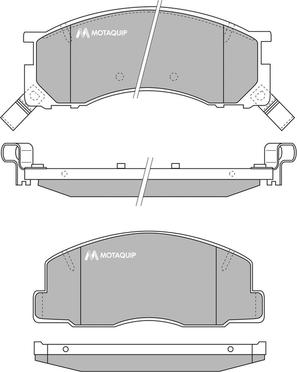 Motaquip LVXL737 - Brake Pad Set, disc brake autospares.lv