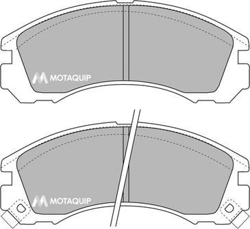 Motaquip LVXL721 - Brake Pad Set, disc brake autospares.lv