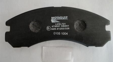 Motaquip LVXL721 - Brake Pad Set, disc brake autospares.lv