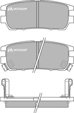 Motaquip LVXL722 - Brake Pad Set, disc brake autospares.lv