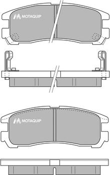 Motaquip LVXL770 - Brake Pad Set, disc brake autospares.lv