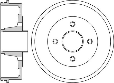 Motaquip VBE653 - Brake Drum autospares.lv