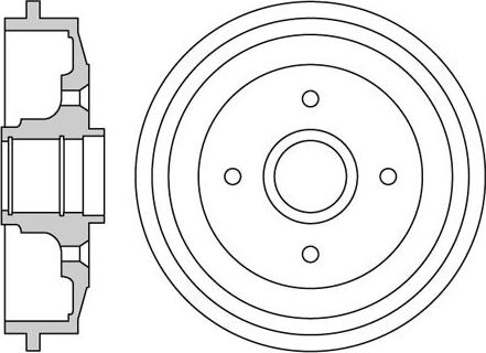 Motaquip VBE677 - Brake Drum autospares.lv