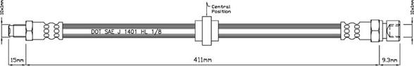 Motaquip VBH495 - Brake Hose autospares.lv