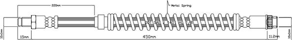 Motaquip VBH1071 - Brake Hose autospares.lv